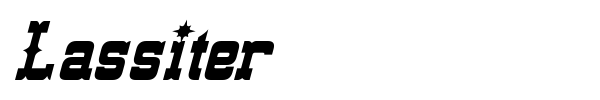 Lassiter font preview